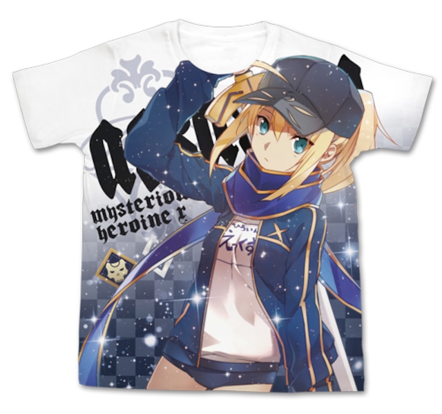 Fate/Grand Order 謎のヒロインX フルグラフィックTシャツ/WHITE-S/M/L/XL