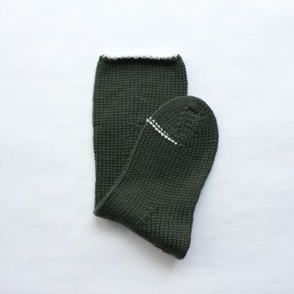 MEG KNITTING さんのウール手編み靴下 MEG KNITTING さんのウール手編み靴下 MEG KNITTING 手編み靴下（バイ