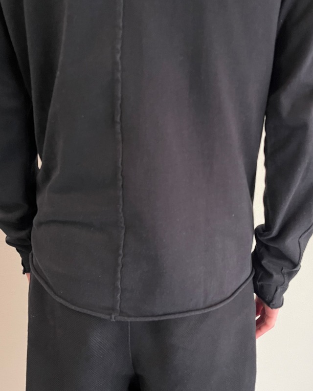 【wjk】basic black long sleeve top
