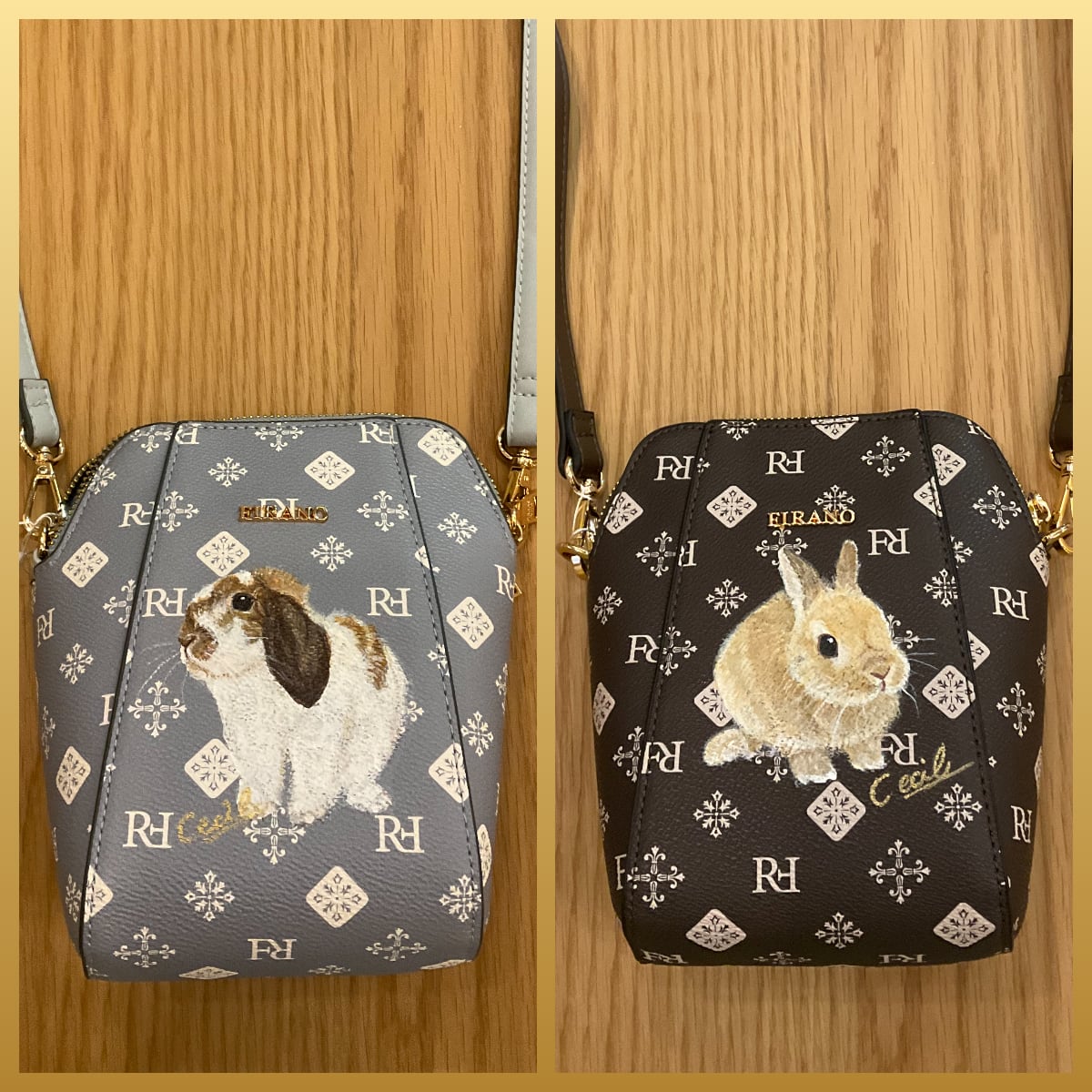 CECIL ショルダーバッグ モノグラム うさぎ