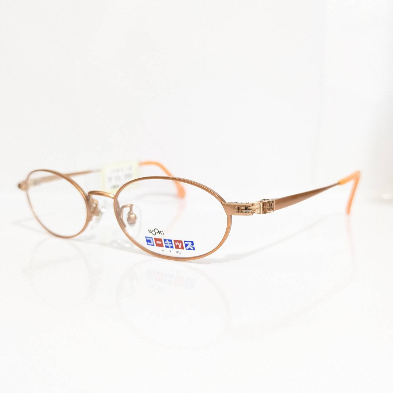 【コーキッズ】オーバルメタルフレーム オレンジ