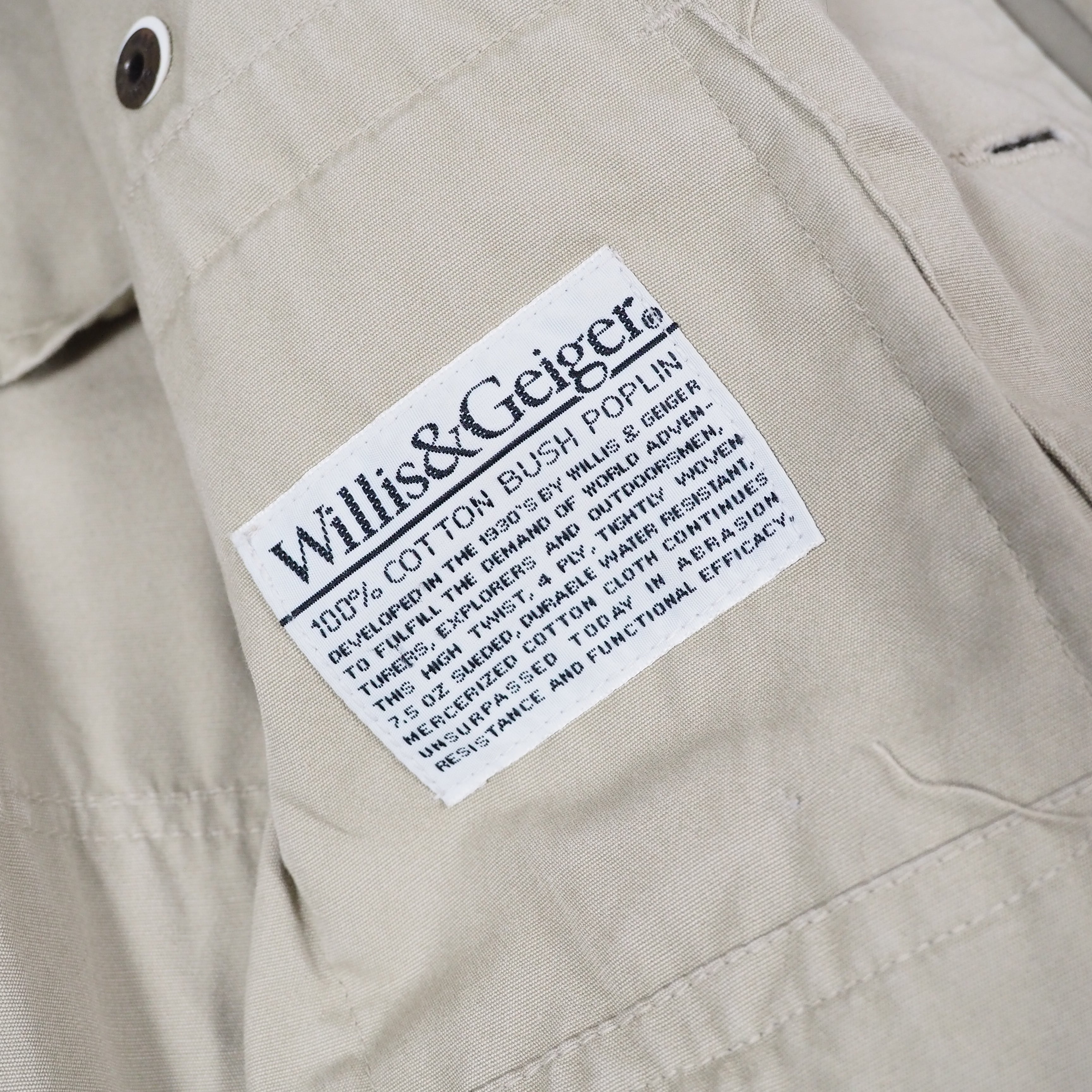 Willis and Geiger bush poplin Eizenhower fishing jacket M Willis and Geiger bush poplin Eizenhower fishing jacket M