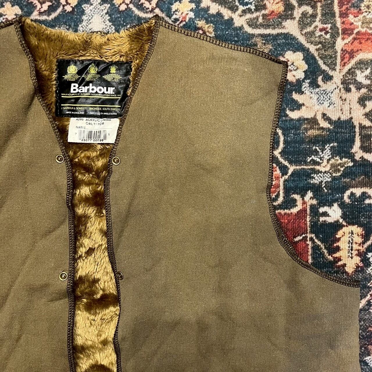 90s Barbour Liner Vest バブアー ライナーベスト ヴィンテージ 王室