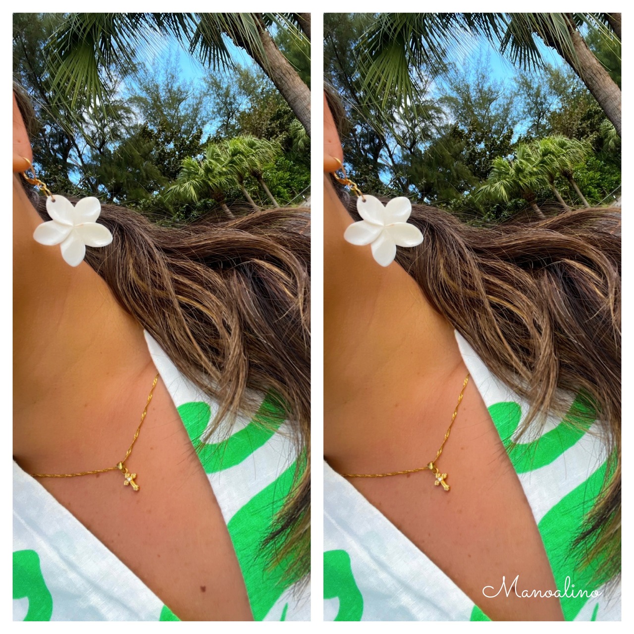 Hawaiian Big Plumeria earring(ハワイアンビックプルメリアピアス、イヤリング)