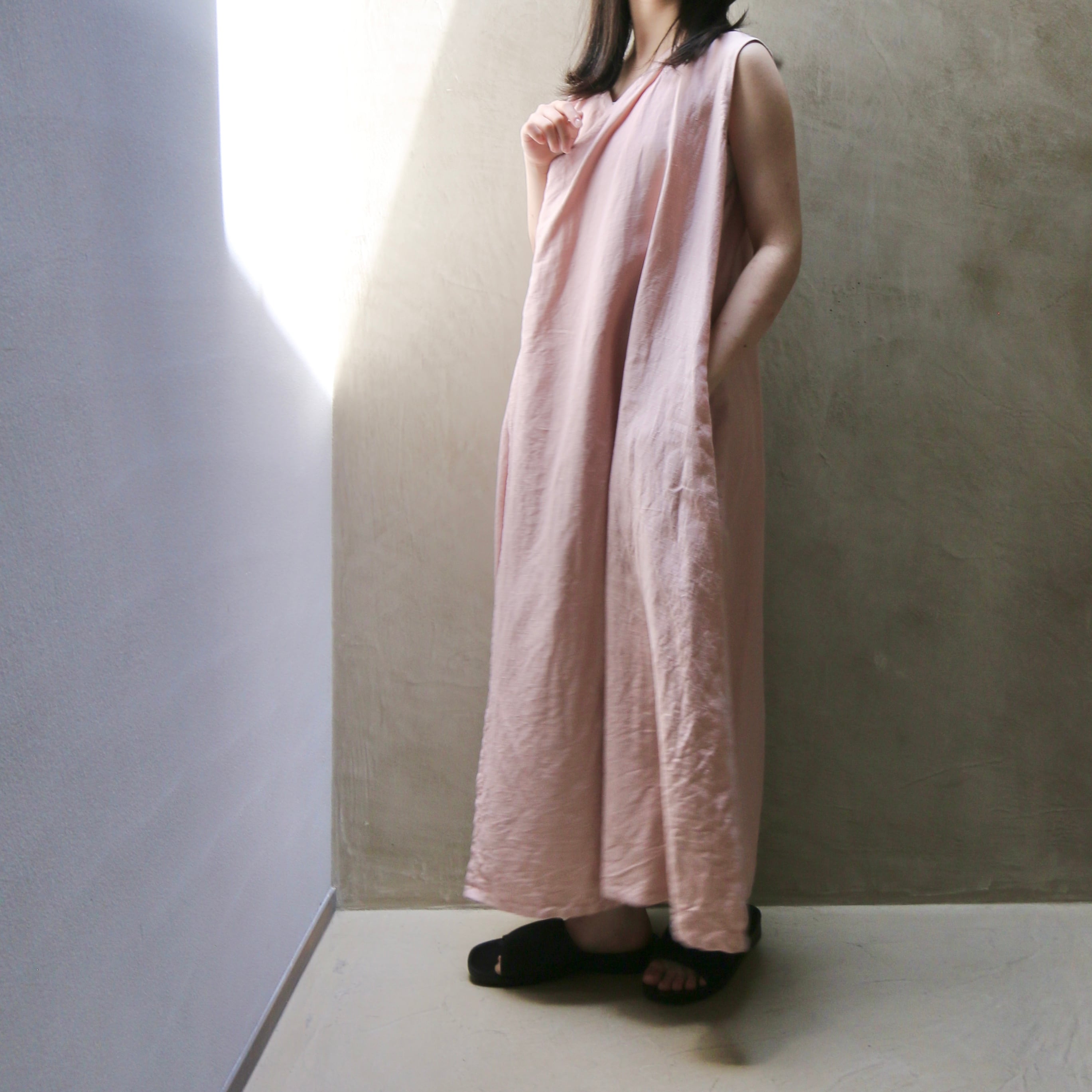 YAECA / ヤエカ WRITE ラップドレスS/L WISTERIA #93715