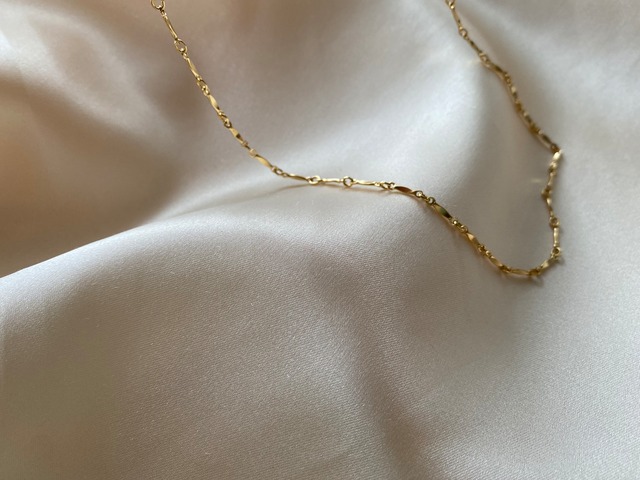 #01 Ripple necklace《14kgf 》