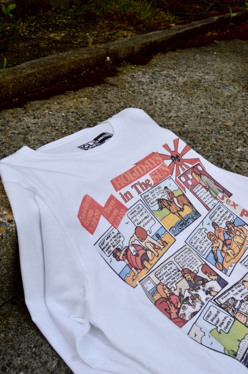 IMAGE CLUB LTD SAMPLE T "SEX PISTOLS" JAMIE REID DESIGN 4th "HOLIDAYS IN THE SUN" MADE IN USA イメージクラブ セックスピストルズ ジェイミーリード