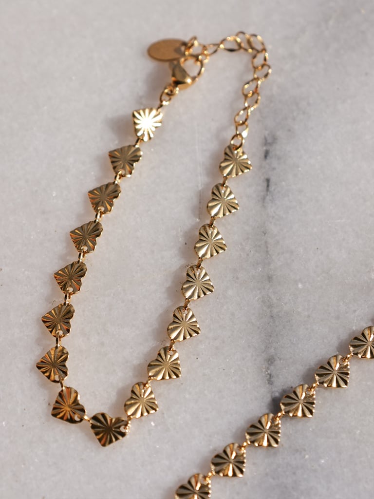 アクセサリー CocoA K10フラワークロス×アズキ ミックスチェーンネックレス