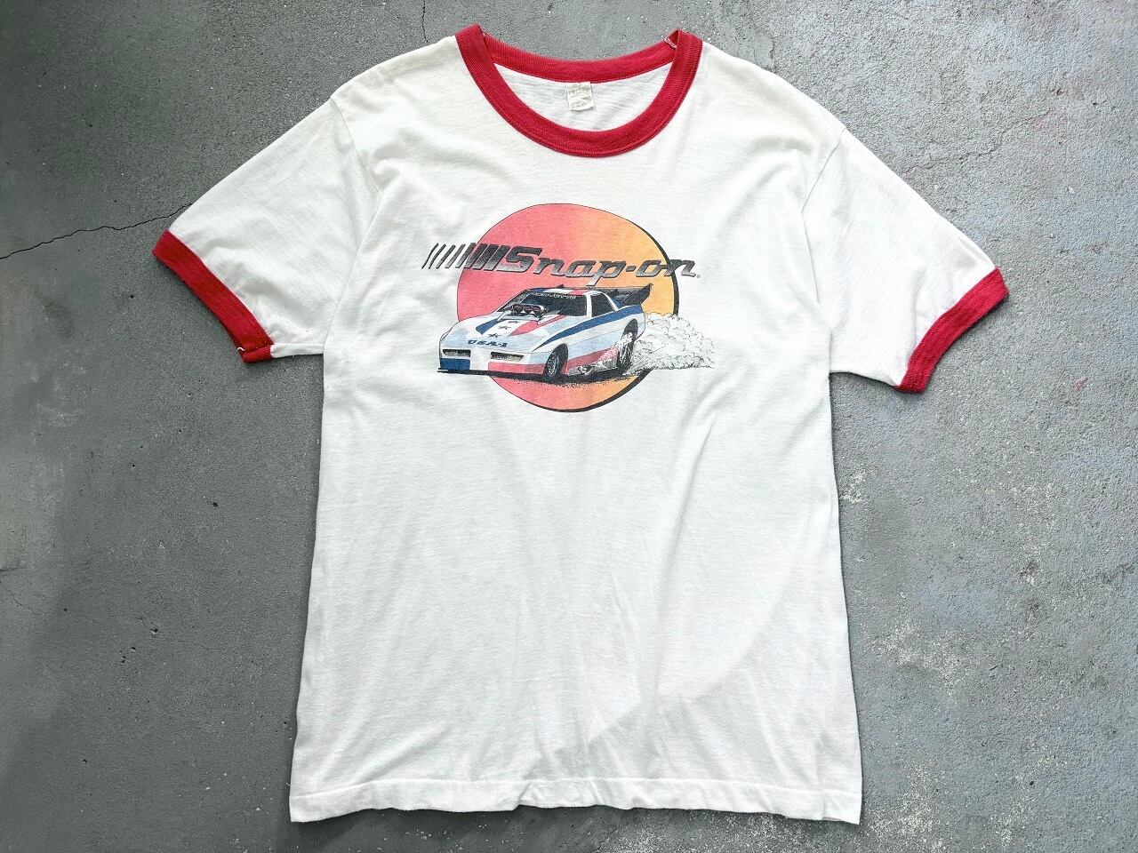 80s SCREEN STARS "Snap-on" Trim T-shirt MADE IN USA