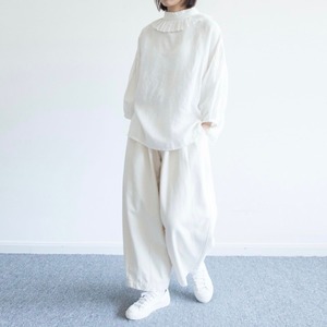 white cotton pants【BN0050】