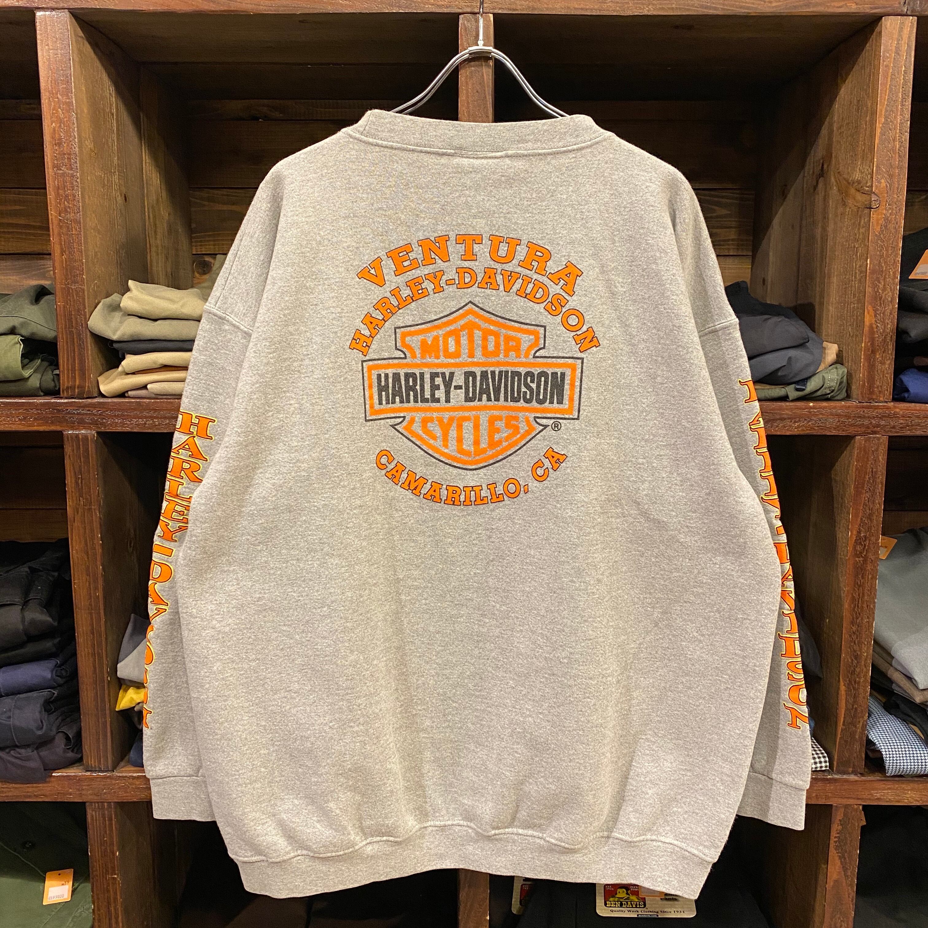 メール便不可】 ハーレーダビッドソン スウェット プリント S 黒