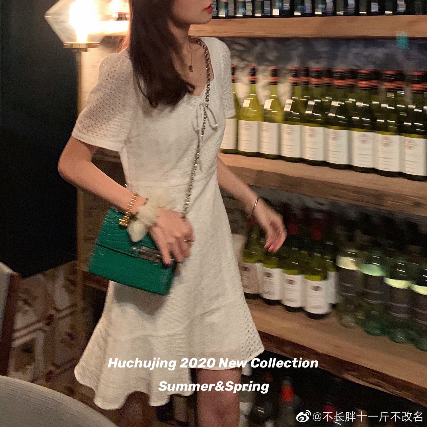 ホワイトドレス スタイル薄手スカート スプリング 春物 HUCHUJING8478172998