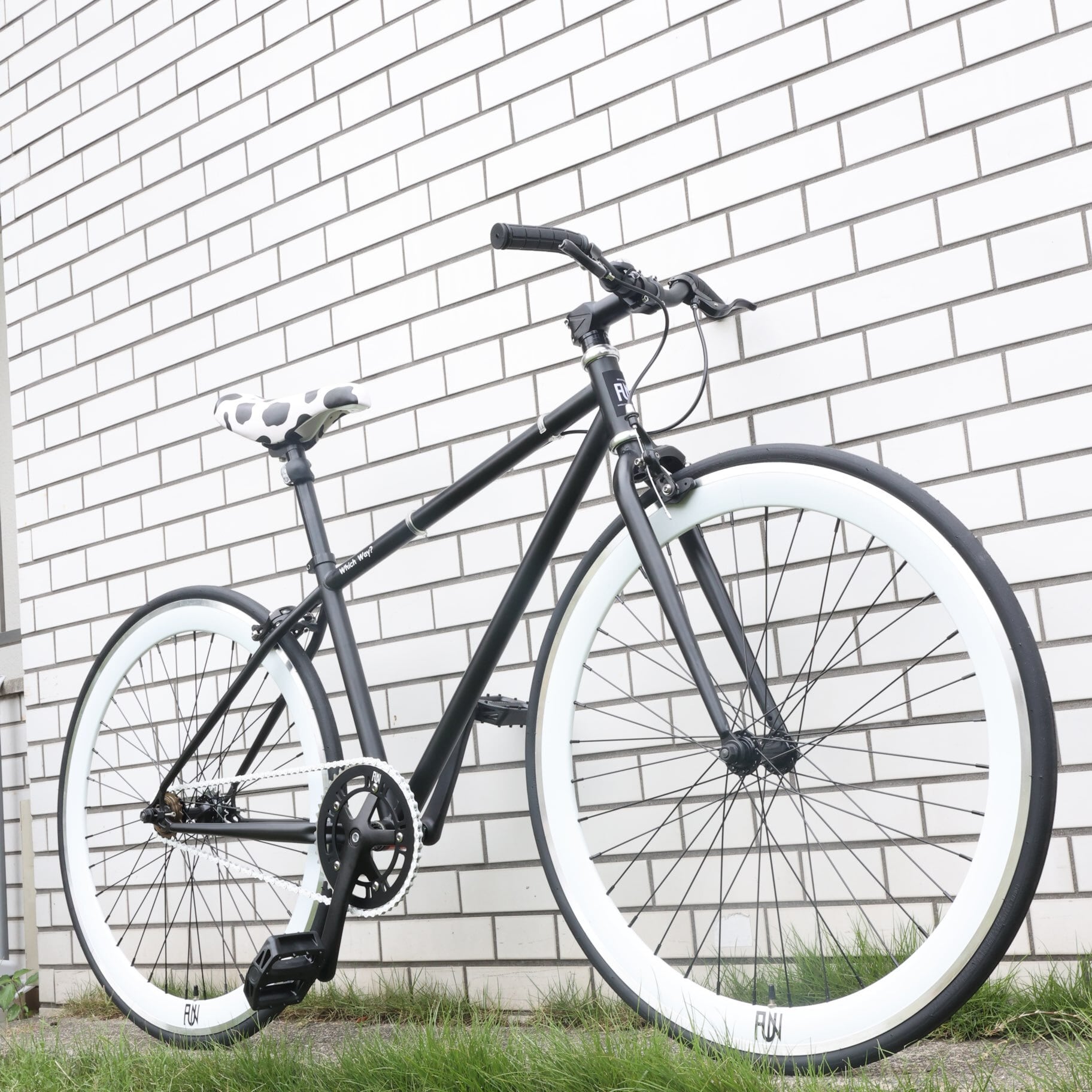 FUNバイク【新品】FUN 700C サイズ40 スカイブルー ピストバイク 自転車
