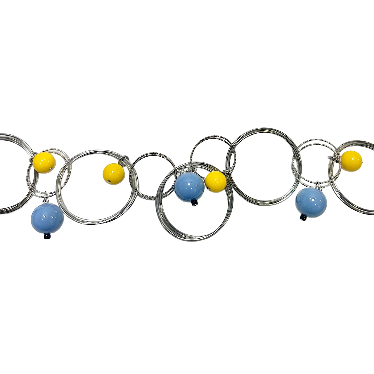 アート調サークルネックレス【234-0454】