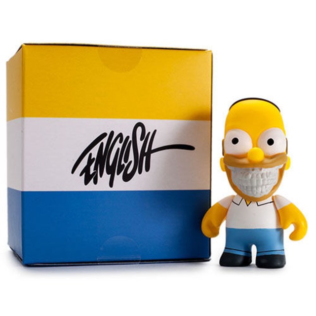 The Simpsons- 3" Grin Homer by Ron English