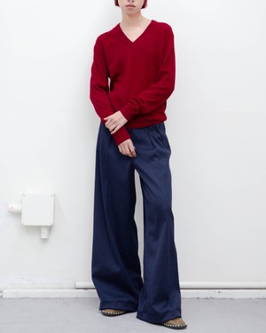 1970s Ballantyne - v-neck cashmere sweater