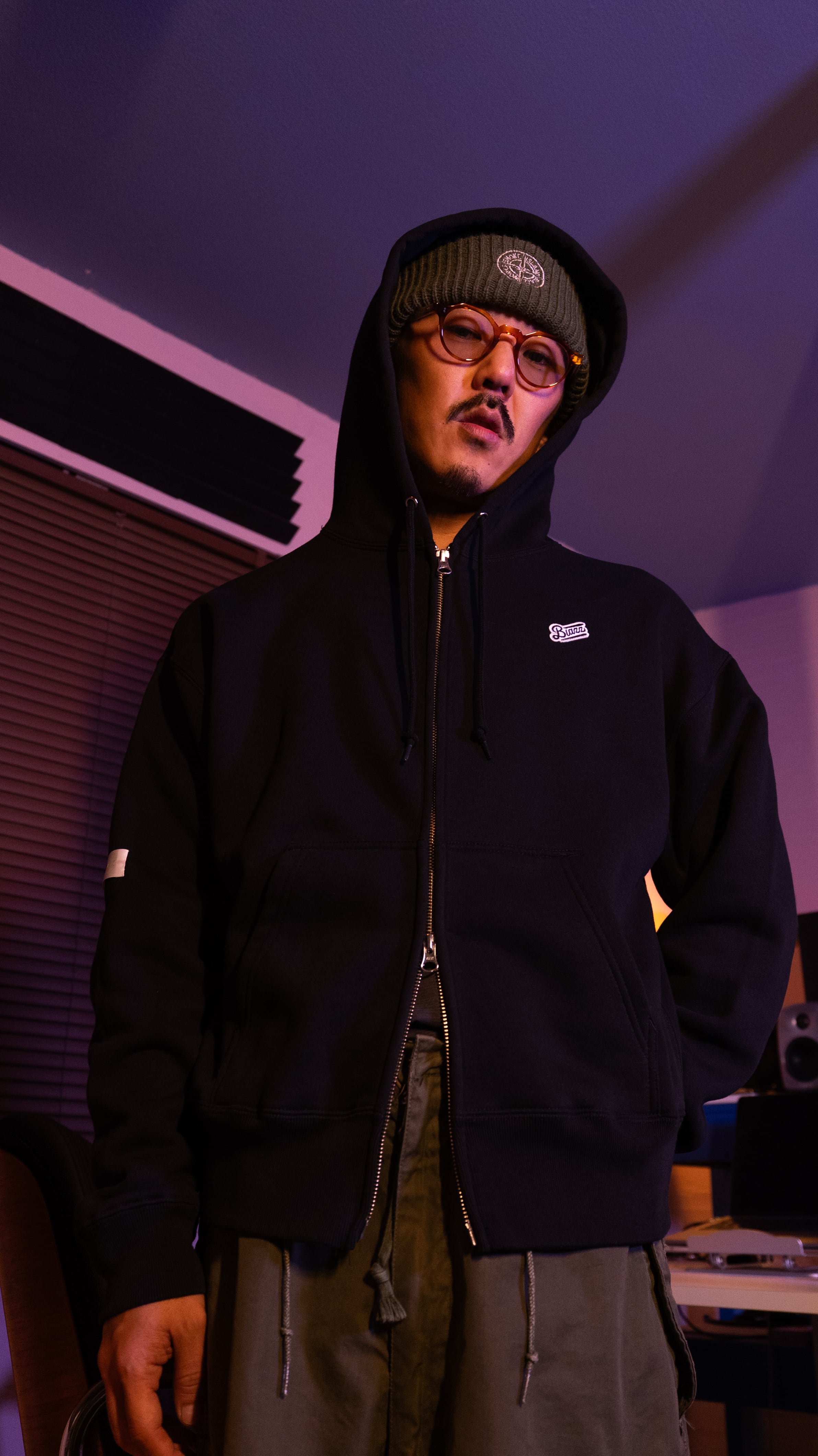 Fu-ji Blazz Zipup Hoodie [Black] | blazz works