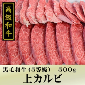 和牛上カルビ・A5等級（500g）冷蔵　