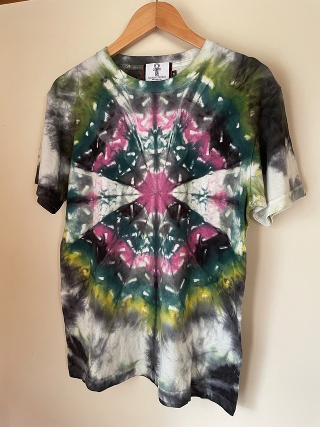 tiedye T-shirt M（pink,green,yellow mix）