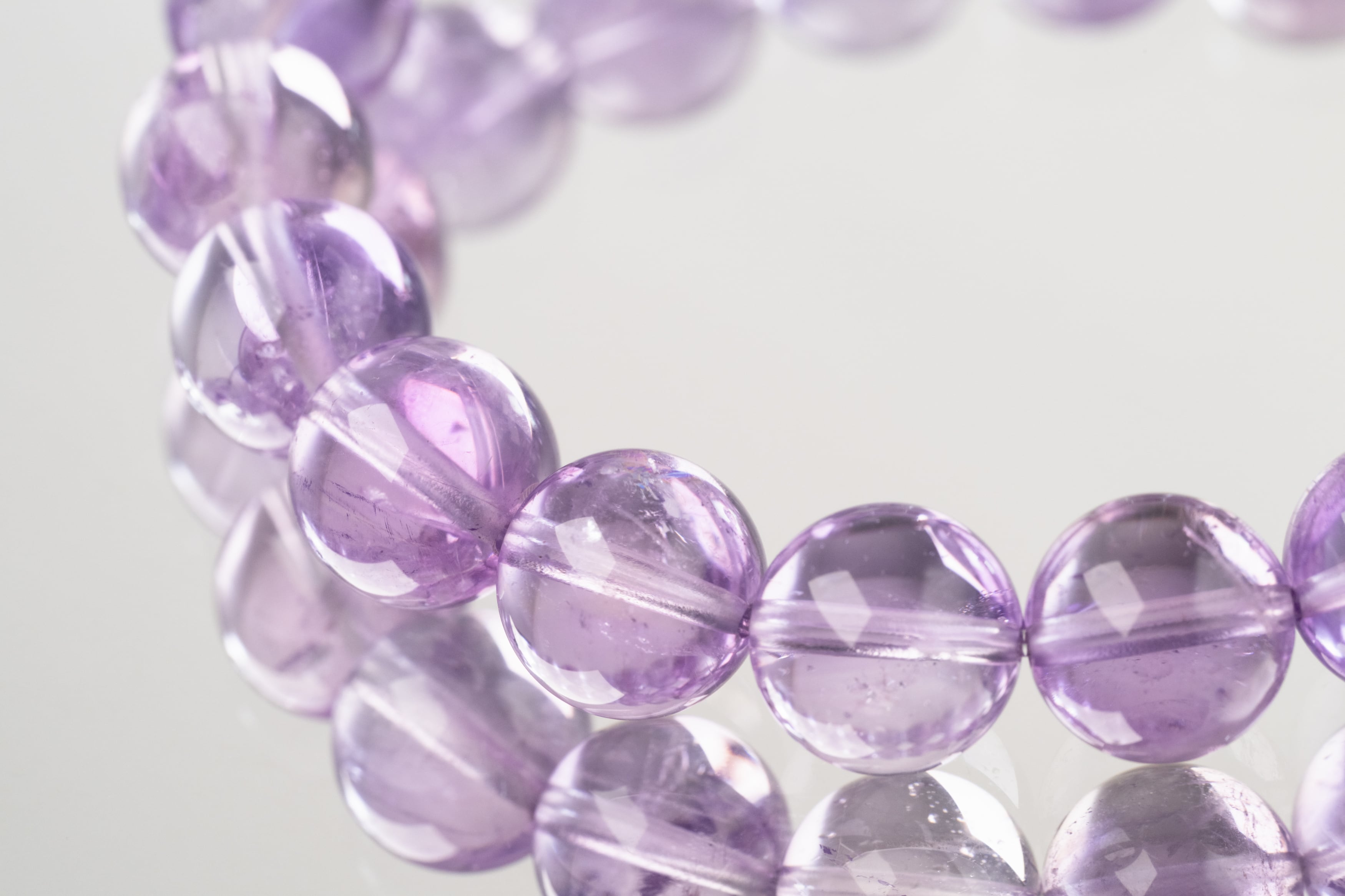 ◇一点物◇【高品質】ラベンダーアメジスト ブレスレット 10.5mm