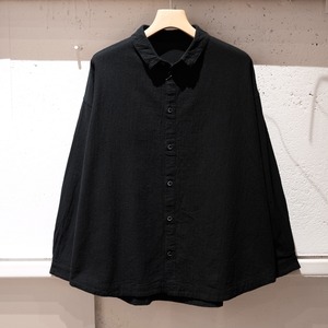 MITTAN<ミッタン>綿絹楊柳ビッグシャツ