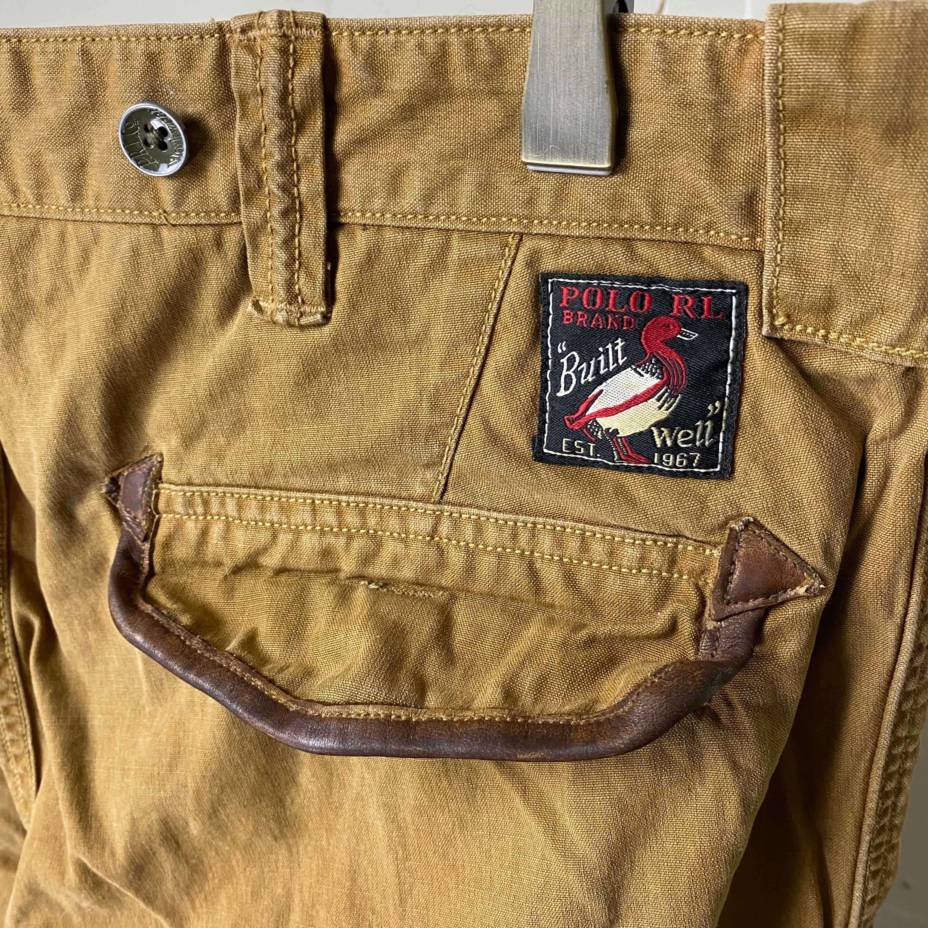 POLO by RALPH LAUREN leather piping hunting pants “Built Well 