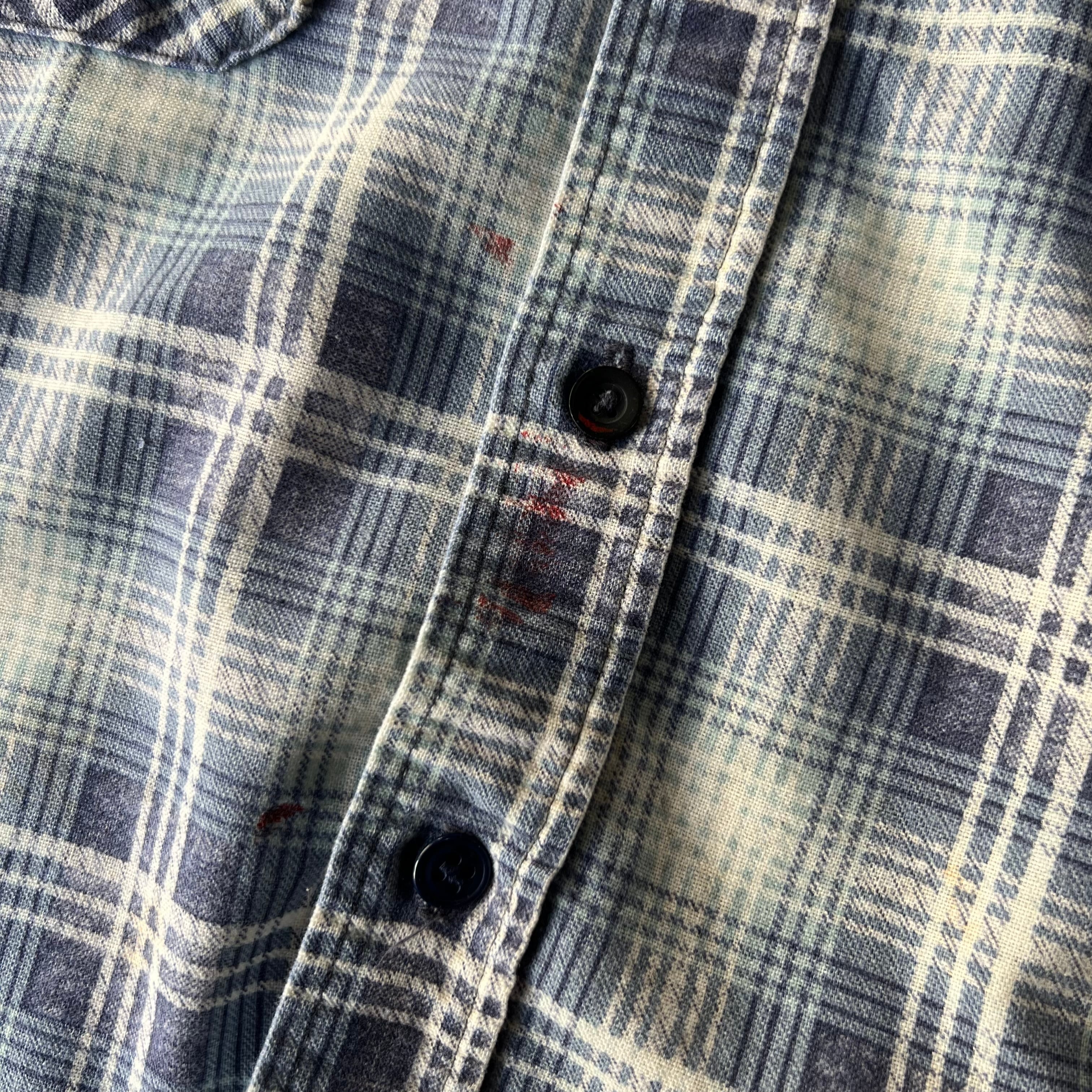 80s Fieldmaster by Sears cotton print flannel check shirt XL | MASEA