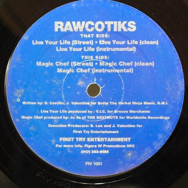 Rawcotiks / Live Your Life / Magic Chef [FIV 1001] - 画像1