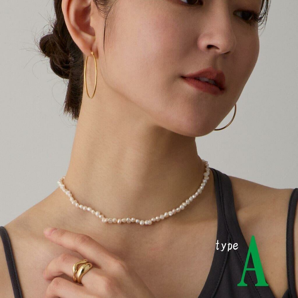 【SELECT】淡水パール ショートネックレス