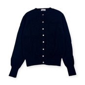 カシミヤ100% Takashimaya タカシマヤ ニット カーディガン M/ブラック レディース