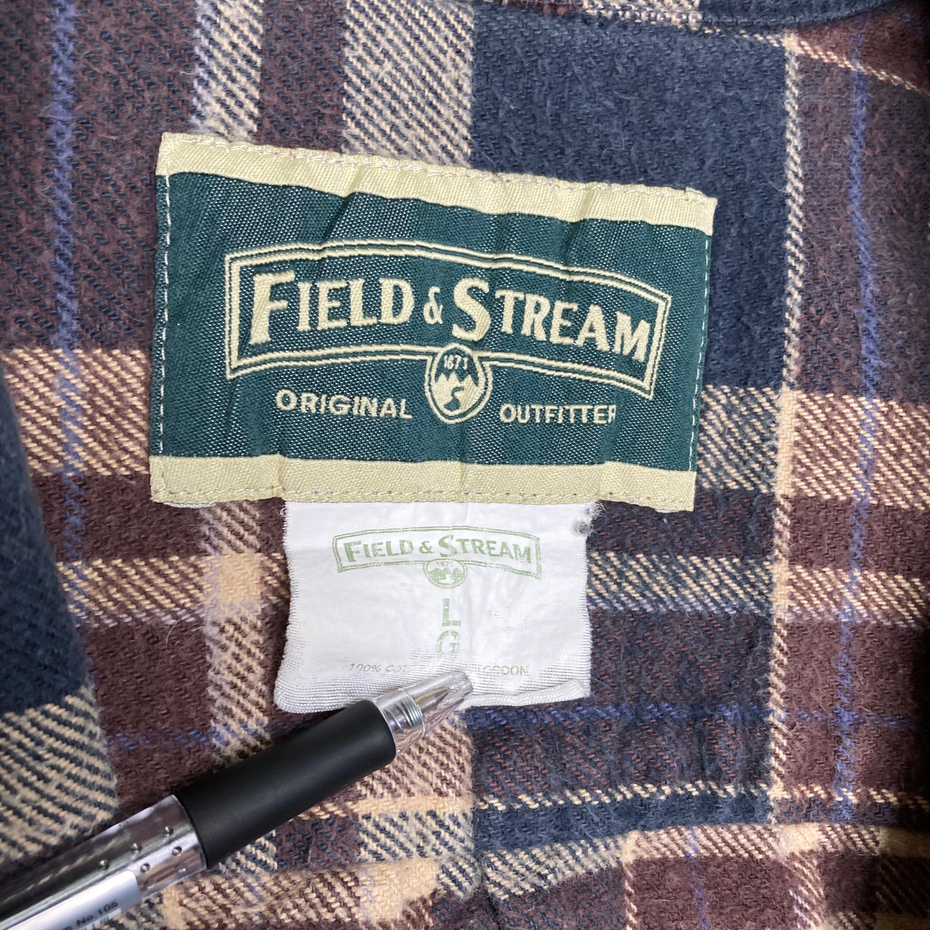 FIELD & STREAM ヘビーネルシャツ L チェック柄 厚手 ヘビーコットン ...