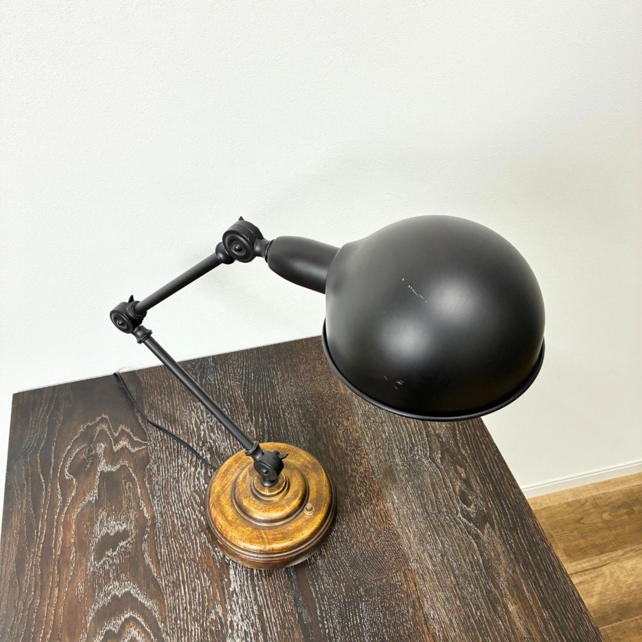 ACME Furniture BRIGHTON DESK LAMP アクメファニチャー ブライトン デスクランプ デスクライト 照明 ヴィンテージ カフェ 木製 デザイナーズ家具 木目調【中古】【廃盤】【LLサイズ】