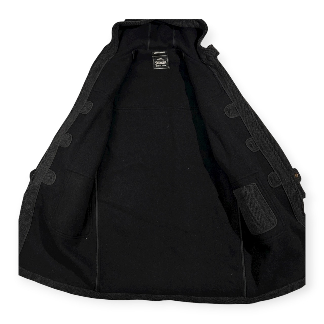 80s 90s 大きいサイズ Gloverall グローバーオール ダッフルコート サイズ 52 /ビンテージ/英国製/イングランド製/ダークグレー系