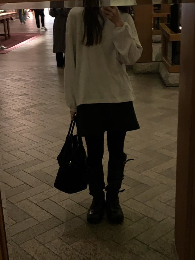 (予約) LIFFEY / Angora boxy pola blouse 4color