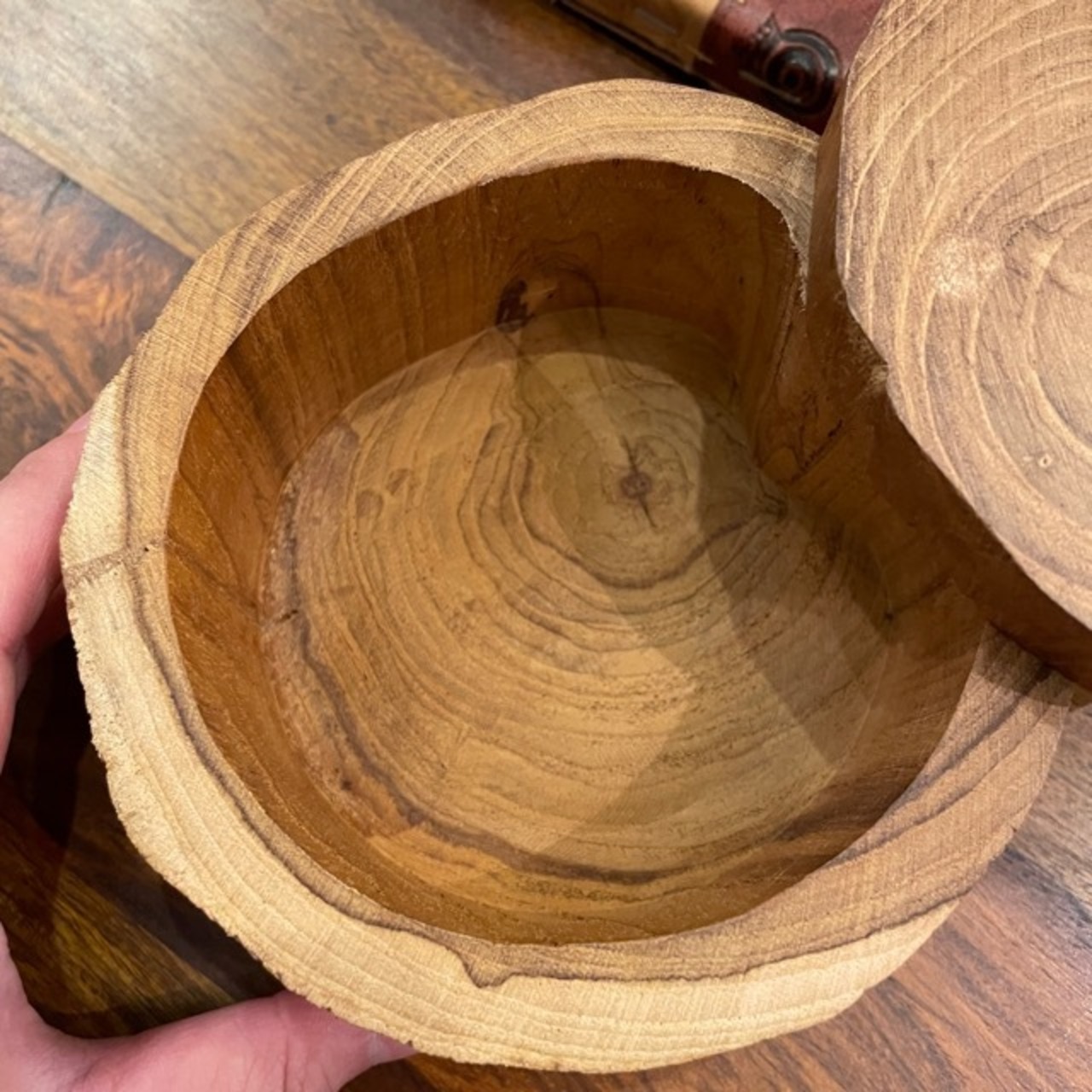Thailand Teak Wood Slide Box Natural / タイ チークスライドボックス ナチュラル 小物入れ 小物BOX 収納ボックス 木材 天然木 ナチュラル ハンドメイド チークウッド リビング収納 蓋付き 開閉可 ギフト プレゼント かわいい シンプル