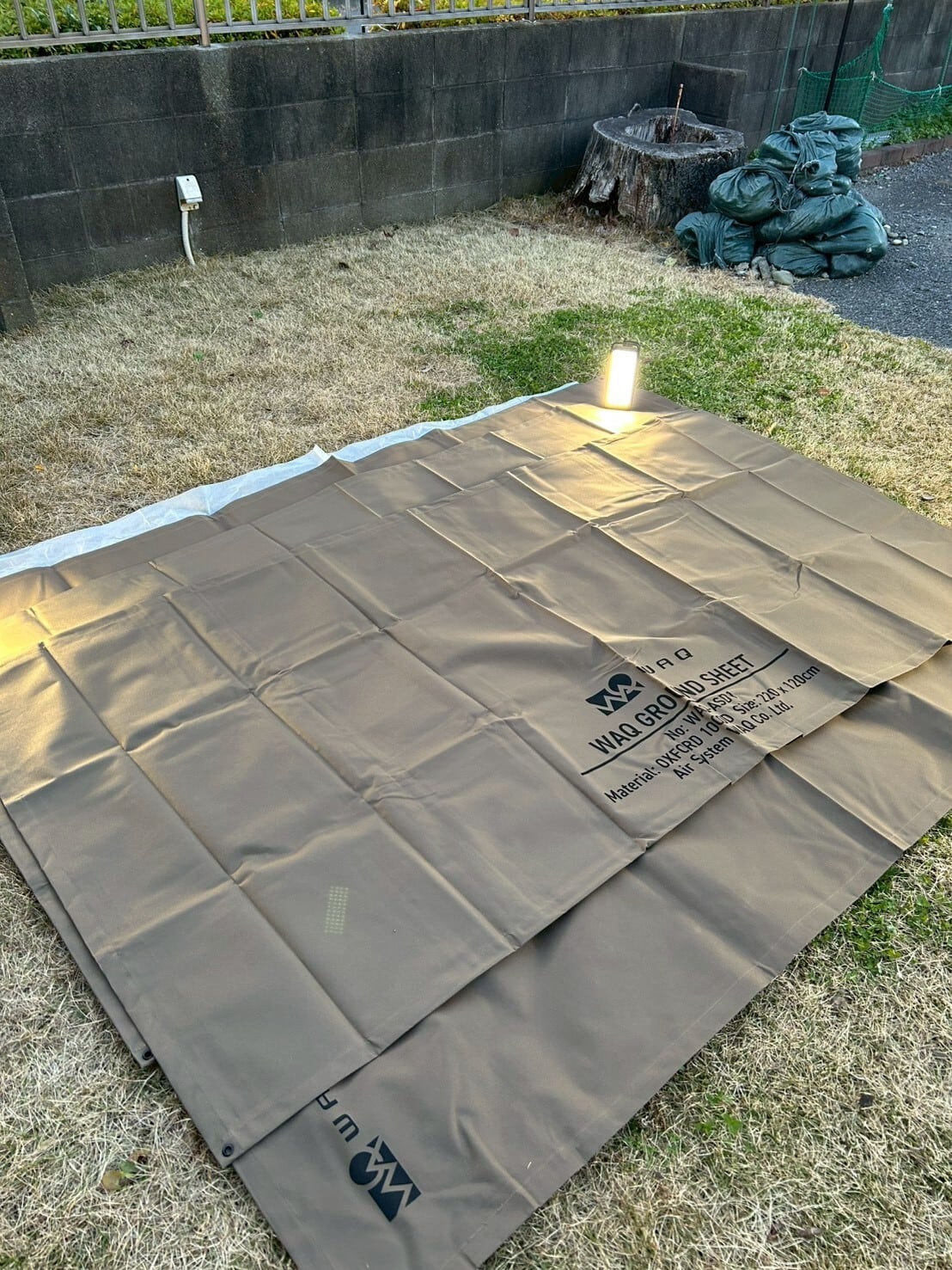 【WAQ ワック】〈オプション品 〉WAQ AIRシリーズ専用グランドシート 〈エアソファダブル〉【1年保証】