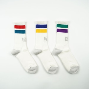 BOKU HA TANOSII ／ BOKUTANO SOCKS "２ラインパイルロークルー"