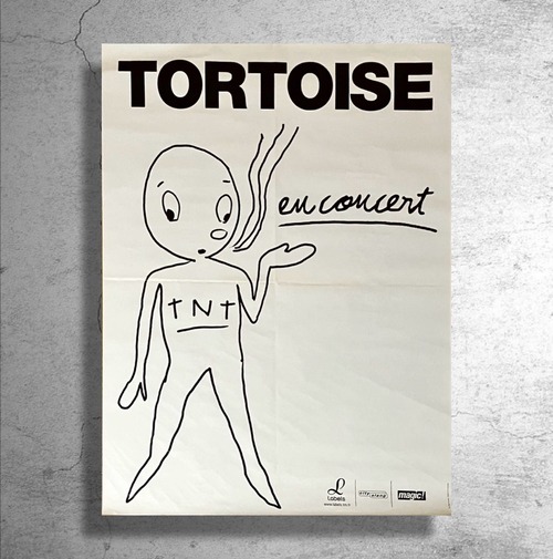 希少品！『TORTOISE/トータス TNT』1998年フランス版リリース告知ポスター