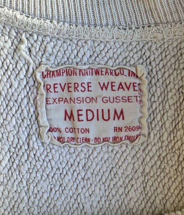 -Champion- Vintage Reverse Weave 60s M Sweat〈BLUE MOUNTAIN TRACK〉