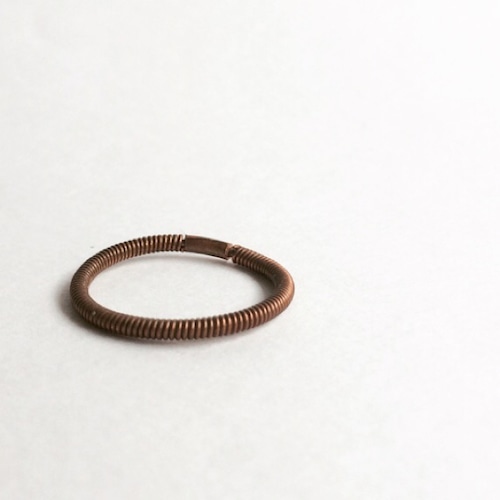 アンティークピアノ弦のリング  P-016  Piano string ring　