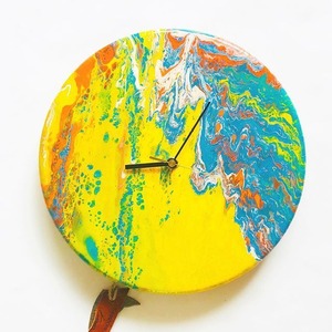 DROPPING PAINT CLOCK 　4