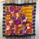 EU VINTAGE  PICASO DESIGN LARGE SIZE SCARF/ヨーロッパ古着ピカソデザイン大判スカーフ