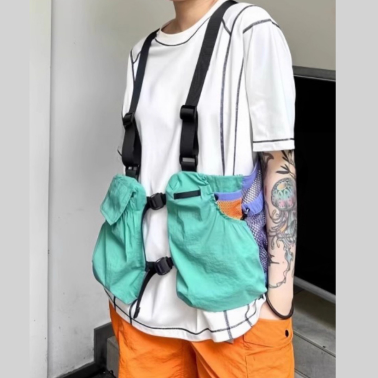 カラーブロックライトベスト　 TB1258・画像4