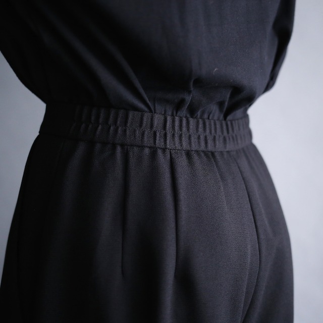 3-tuck straight silhouette waist stretch super wide easy slacks pants