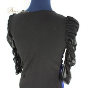 社交ダンス 衣装 スタンダード 上下セット ツーピース パーティ衣装 女性用 オールシーズン 黒 青 ブラック系 ブルー系 ラインストーン レース おしゃれ 伸縮性 ゴムウエスト タンクトップ 夏用 ダンスウェア フォーマル パーティー クリスマス 特別イベント 薄手 大人用 レディース セットアップ 2ピース コスチューム ファッション 柄物 アウトドアイベント シンプル