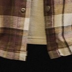 Checked Pattern Button-Down Long Sleeve Shirt ◇H0823