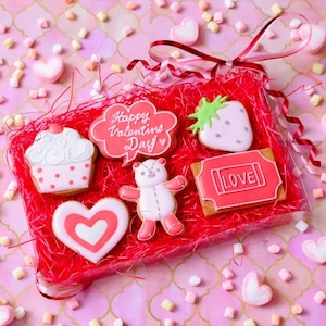 バレンタイン限定アイシングクッキー６枚セット