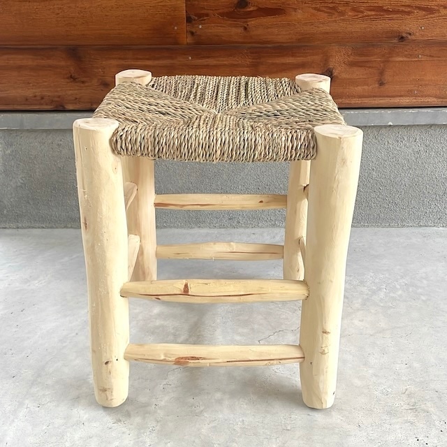 Moroccan wooden chair モロッコ ドーム木椅子 w34×34×h40cm (3)