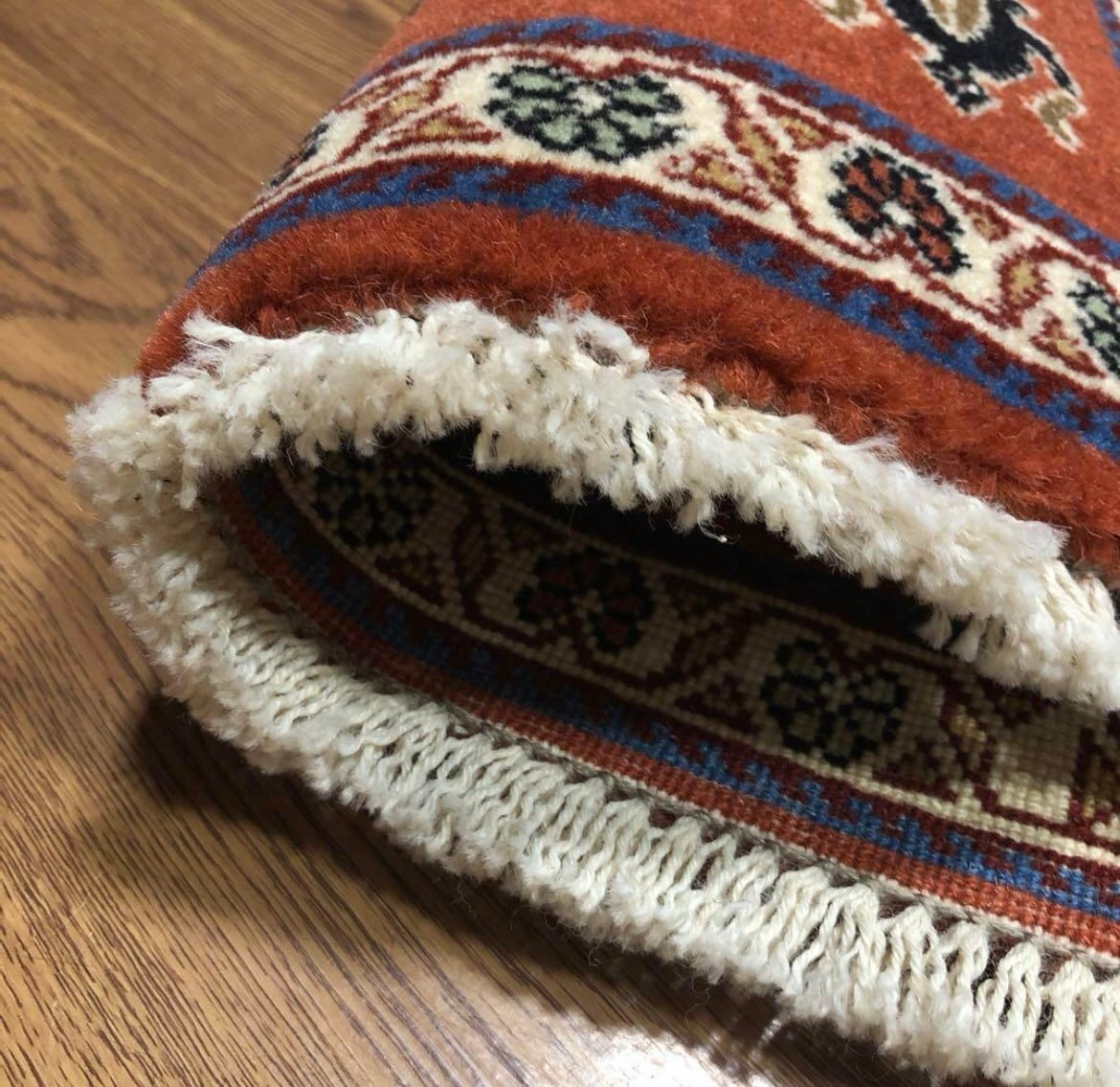 ペルシャ絨毯(トライバルラグ) プチサイズ チェアマット 椅子の座布団