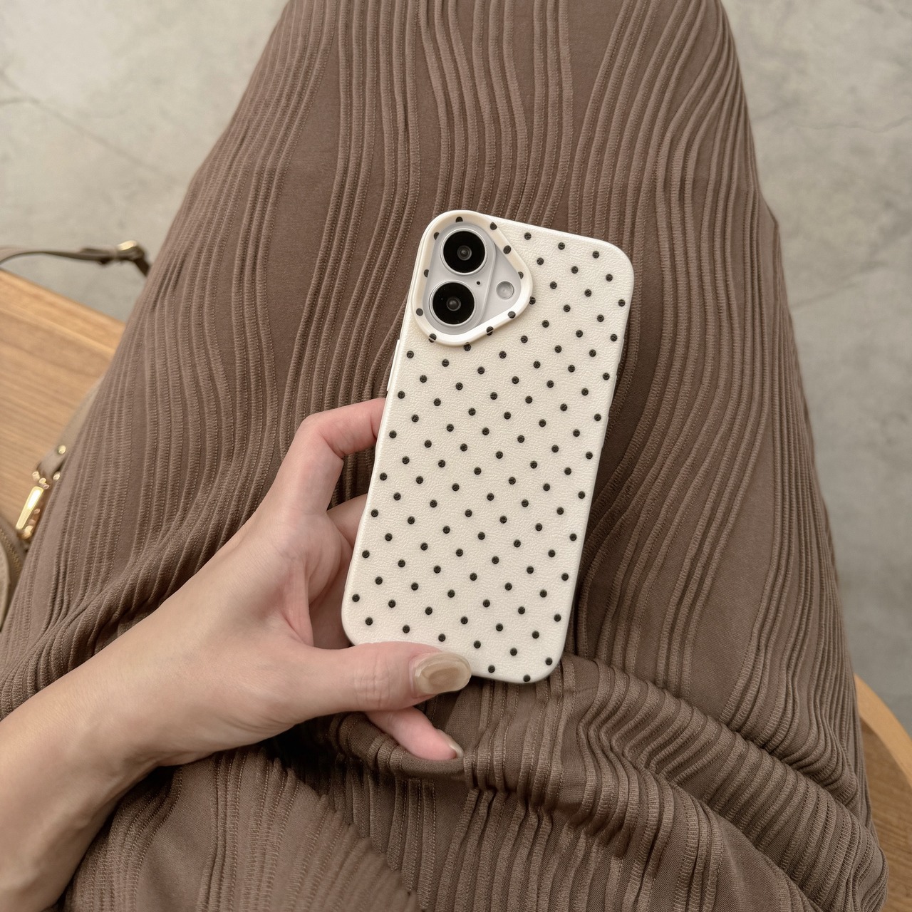 ［ phone case ］monotone dot